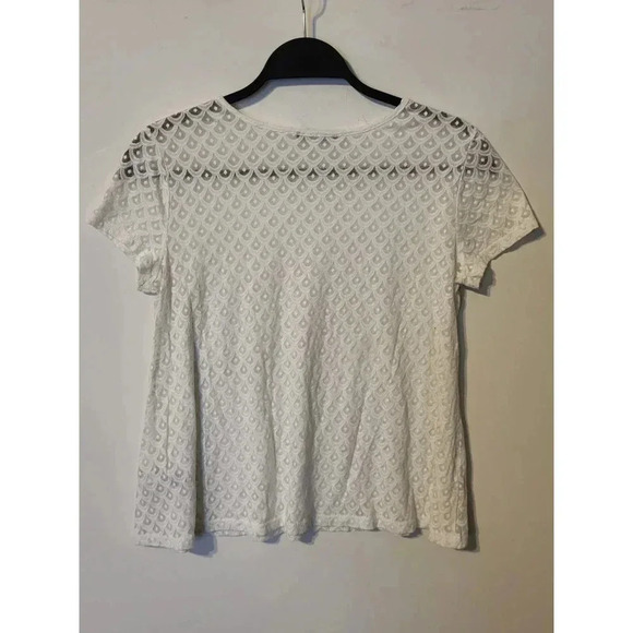 Sisley White Embroidred Top XS 1L - Picture 2 of 5